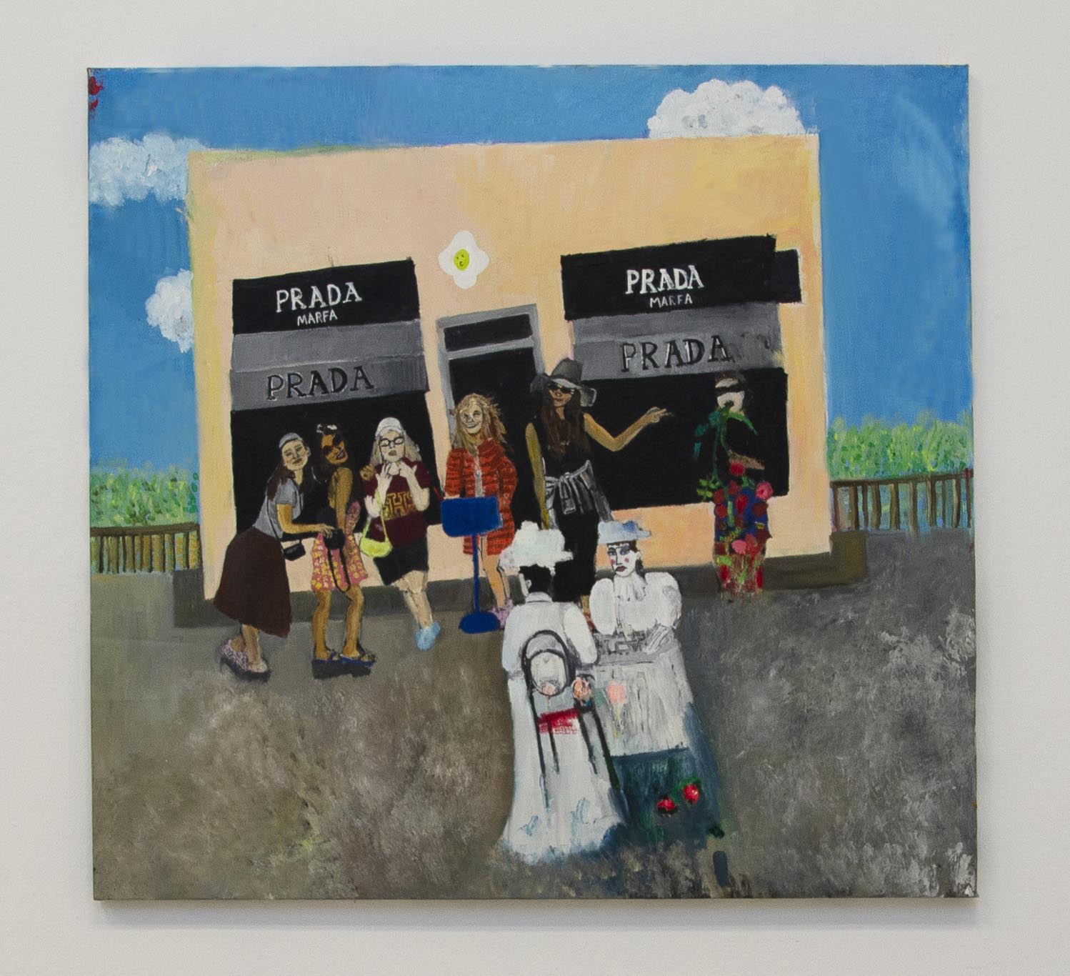 Prad, Marfa, Oil and Acrylics on canvas, 83x 87, 2019